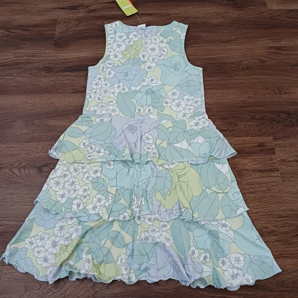 New Vtg 2005 Gymboree Petit‎ Four Floral Sleeveless Dress Size 9 New